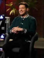 The Voice S29 Michael Bublé Varsity Jacket look showing sporty varsity design and neat outerwear fit