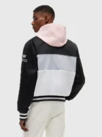 Tommy Hilfiger Cadillac F1 Team Miami Varsity Jacket back view showing rear shape and finish