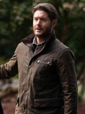 Tracker S03 Jensen Ackles Brown Jacket side view