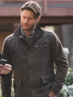 Tracker S03 Jensen Ackles Brown Jacket front view