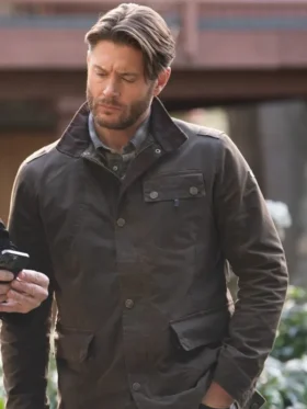 Tracker S03 Jensen Ackles Brown Jacket front view