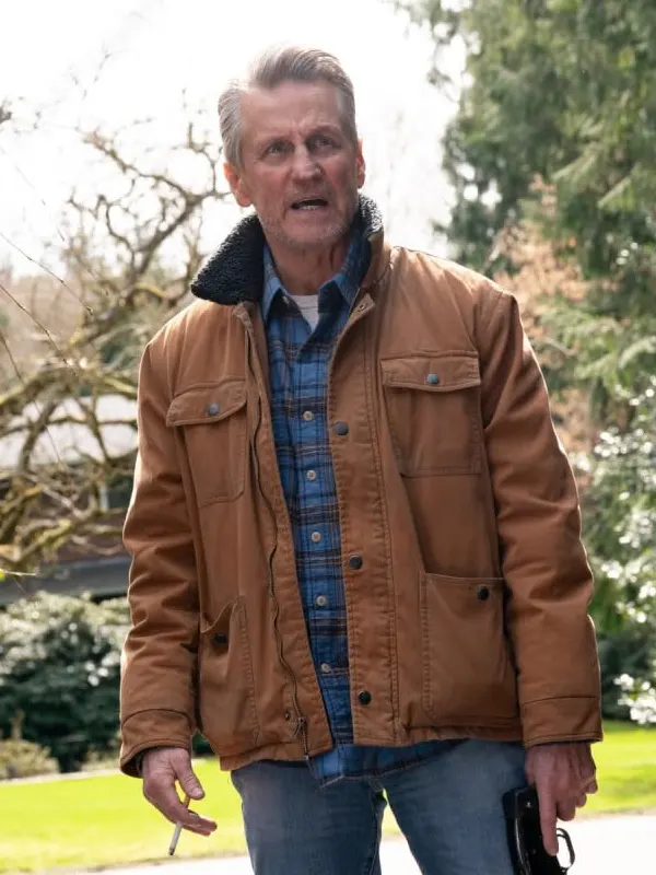Tracker S03 Jerry Trimble Brown Jacket front view