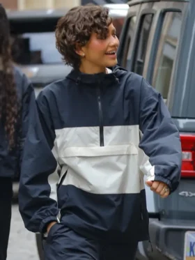Zendaya SoHo Street 2026 Hooded Jacket side view