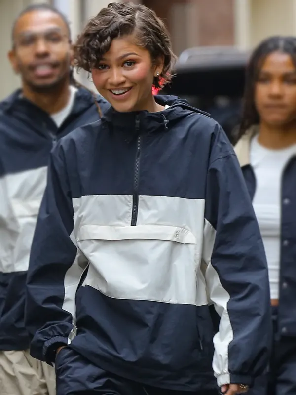 Zendaya SoHo Street 2026 Hooded Jacket Zendaya SoHo Street 2026 Hooded Jacket front view