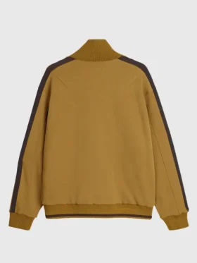 The back view of the Adidas x Wales Bonner x Y-3 Track Jacket showing a clean drape.