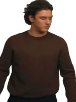 The rich brown color option of the Belmont Cameli Brown Sweatshirt.