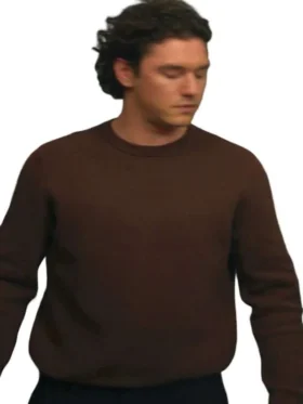 The rich brown color option of the Belmont Cameli Brown Sweatshirt.