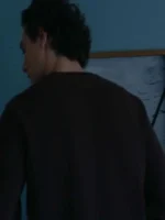 The clean back profile of the structured Belmont Cameli Brown Sweatshirt.