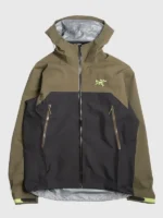 Full front profile layout view showcasing the sleek color blocking of the Arirang Suga Stanford Stadium Jacket.