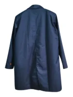 The back view of the Charlie Hunnam The Gentlemen Coat showing the clean tailored lines.