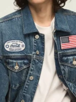 Coca Cola Patch Blue Denim Trucker Jacket