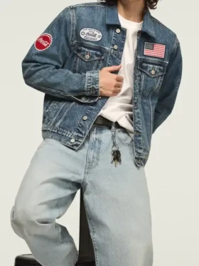 Coca Cola Patch Blue Denim Trucker Jacket