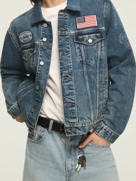 Coca Cola Patch Blue Denim Trucker Jacket