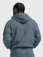The clean back view of the grey Drake Janice STFU Tracksuit showing its tailored hang.