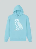 The essential Drake Ovo Iceman Hoodie highlighting its premium fleece texture.