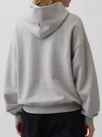 The back view of the Gap Young Miko Heavyweight Logo Hoodie showing its clean lines.