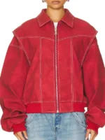 A premium profile view of the standalone Lioness Vista Bomber Jacket.