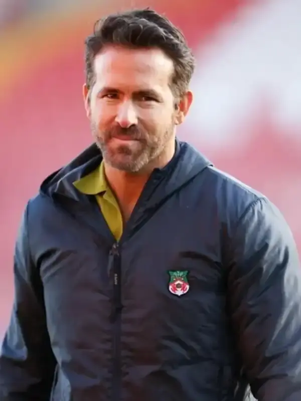 A premium standalone presentation of the midnight black National League Ryan Reynolds Jacket shell.