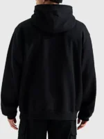 The back view of the grey The North Face x US Ski and Snowboard Hoodie.