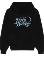 Full front view highlighting the casual silhouette of the Off Campus Jules Logan Black Hoodie.