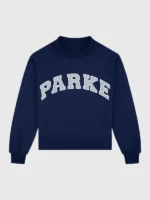 The Summerland Varsity Mockneck Sweatshirt in a deep premium navy blue colorway.