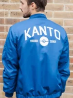 Pokemon Kanto Trainer Jacket back view with KANTO graphic and Pokeball design