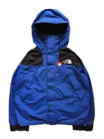 Full front view highlighting the technical layout of the Pokemon x The North Face Mountain Jacket.