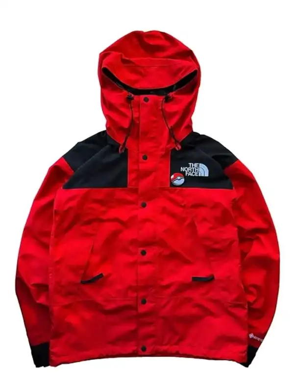 Pokemon x The North Face Mountain Jacket A standalone profile showcasing the colorful panels of the Pokemon x The North Face Mountain Jacket.
