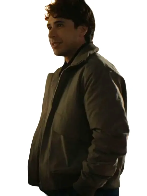 Riley Davis Off Campus Bomber Jacket The essential Riley Davis Off Campus Bomber Jacket featuring a shirt style collar.