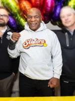 The Sugar Factory campaign edition Mike Tyson Rainbow Sliders Hoodie.