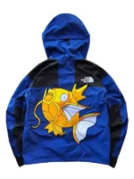 A premium display view of the lifestyle cut on the Pokemon x The North Face Mountain Jacket.