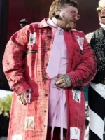 2026 Coachella Teddy Swims Red Coat Front View