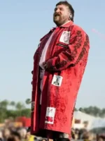 2026 Coachella Teddy Swims Red Coat View Look