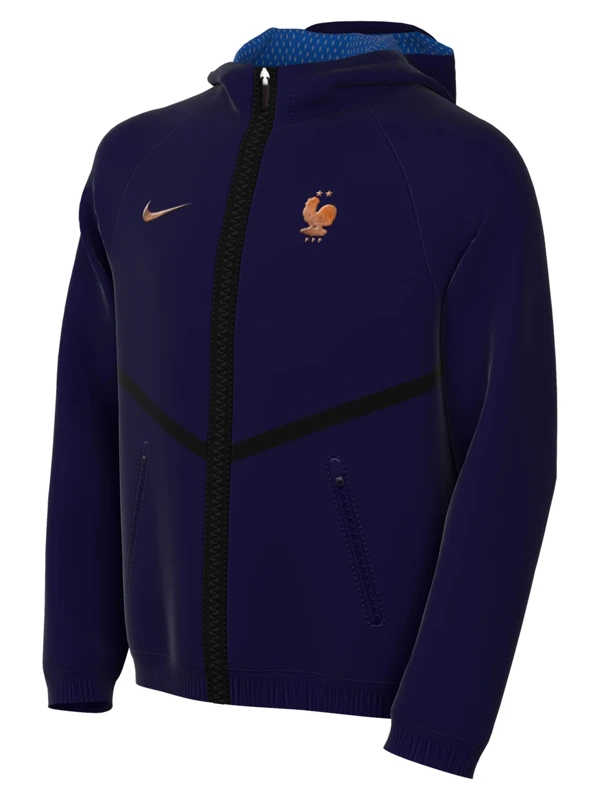 2026 Nike France Youth Anthem Jacket Front View 2026 Nike France Youth Anthem Jacket Front View
