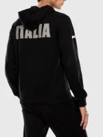 2026 Team Italy EA7 Emporio Armani Hoodie Back View