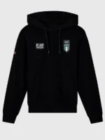 2026 Team Italy EA7 Emporio Armani Hoodie Front View