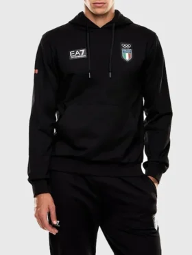 2026 Team Italy EA7 Emporio Armani Hoodie View Look