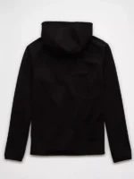 AE 247 Training Zip-Up Hoodie back view showing rear structure, hood shape, and relaxed hoodie fit