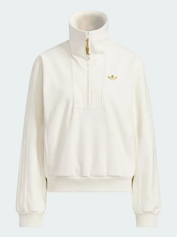 Adidas 2026 LNY Half Zip Sweatshirt Front View Adidas 2026 LNY Half Zip Sweatshirt Front View