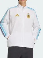 Adidas Argentina Anthem White Jacket Front View
