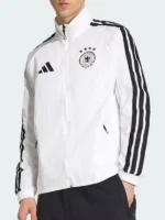 Adidas Germany Anthem White Jacket Side View