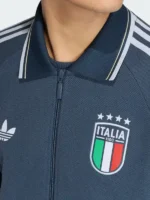Adidas Italy Anthem Jacket Close-Up View