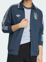Adidas Italy Anthem Jacket Closure View