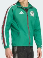 Adidas Mexico Anthem Green Jacket Front View