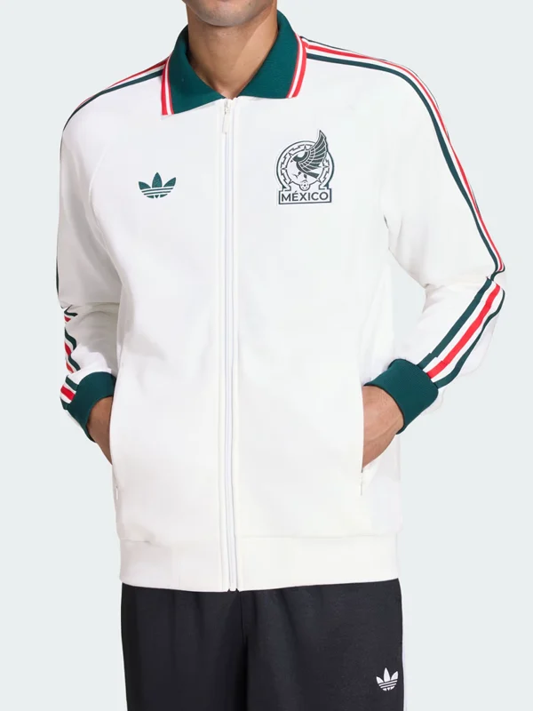 Adidas Mexico Anthem Jacket Front View Adidas Mexico Anthem Jacket Front View