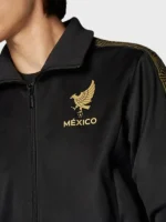 Adidas Mexico Gold Track Jacket Close-Up View
