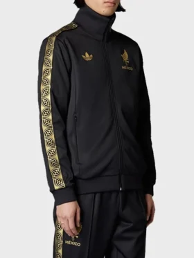 Adidas Mexico Gold Track Jacket Front View