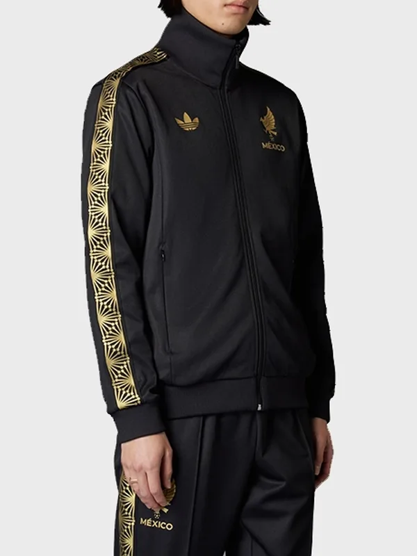 Adidas Mexico Gold Track Jacket Front View