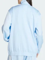 Adidas Satin Ruffle Firebird Track Jacket Back View