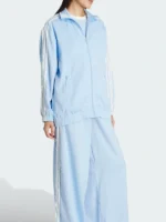 Adidas Satin Ruffle Firebird Track Jacket Full Look